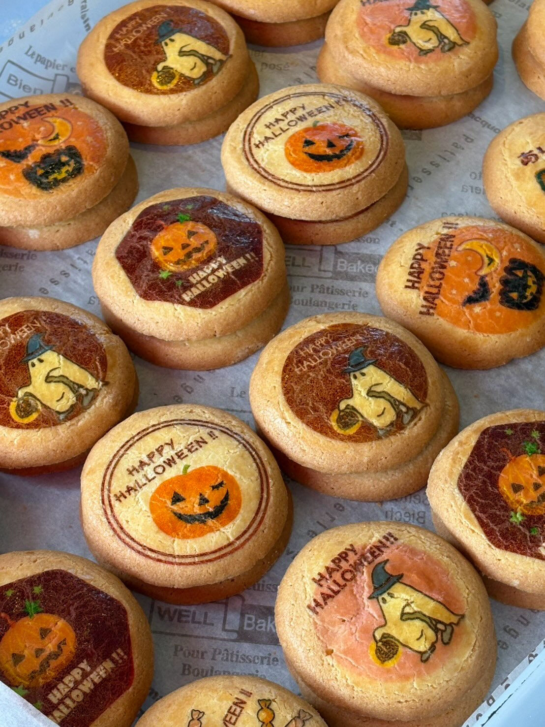 【🎃 人気のプリントクッキー（ハロウィン限定ver.）が焼き