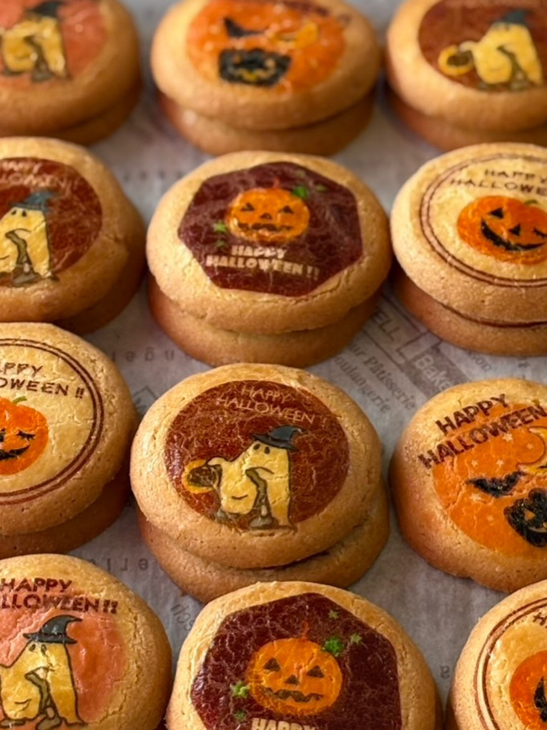 【🎃 人気のプリントクッキー（ハロウィン限定ver.）が焼き